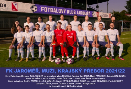 team FK Jaroměř 2021, foto: Václav Mlejnek